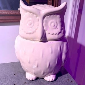 Threshold Standing Owl stoneware Cookie Jar